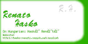 renato hasko business card